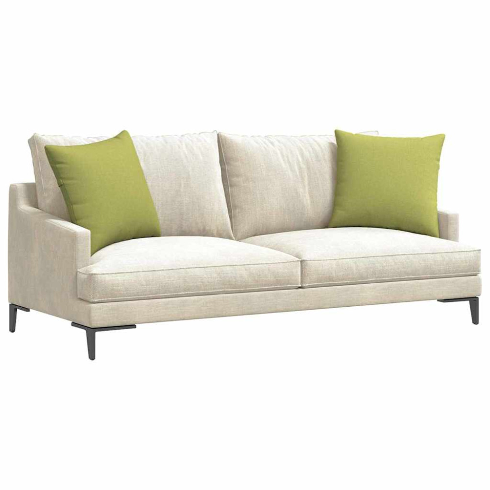 Produktbild för Sofakuddar 2 pcs Ljusgrön 50 x 50 cm tyg