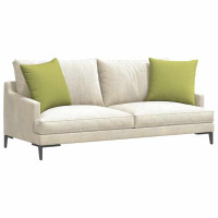 Produktbild för Sofakuddar 2 pcs Ljusgrön 50 x 50 cm tyg