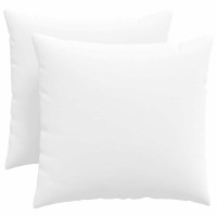 Produktbild för Sofakuddar 2 pcs Vit 50 x 50 cm tyg
