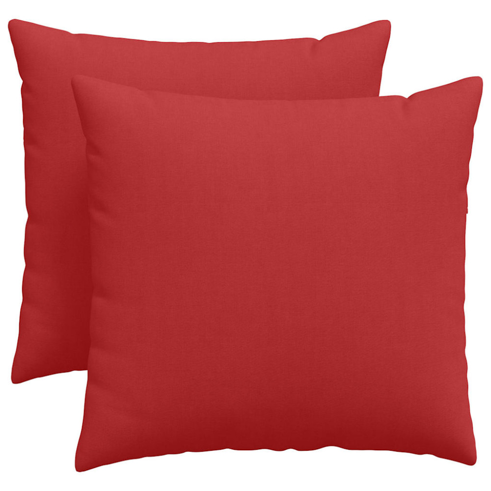 Produktbild för Sofakuddar 2 pcs Röd 50 x 50 cm tyg