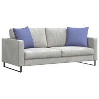 Produktbild för Sofakuddar 2 pcs Jeansblå 50 x 50 cm tyg