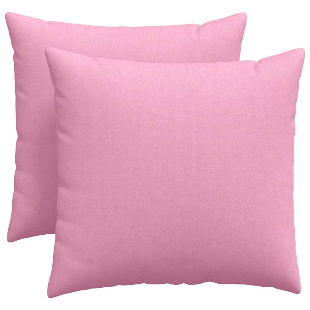 Produktbild för Sofakuddar 2 pcs Rosa 50 x 50 cm tyg