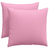 Produktbild för Sofakuddar 2 pcs Rosa 50 x 50 cm tyg