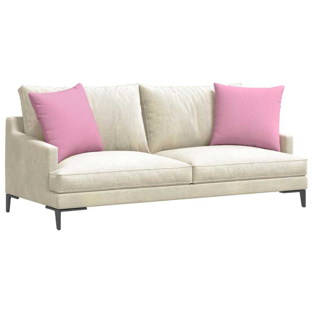 Produktbild för Sofakuddar 2 pcs Rosa 50 x 50 cm tyg
