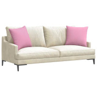 Produktbild för Sofakuddar 2 pcs Rosa 50 x 50 cm tyg