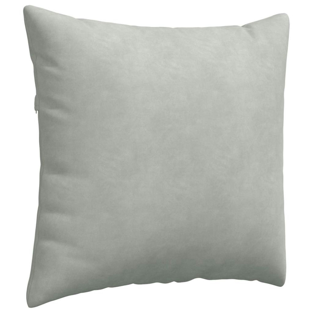 Produktbild för Sofakuddar 2 pcs Ljusgrå 50 x 50 cm Kordread tyg