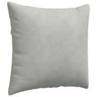 Produktbild för Sofakuddar 2 pcs Ljusgrå 50 x 50 cm Kordread tyg