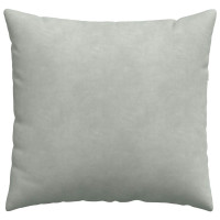 Produktbild för Sofakuddar 2 pcs Ljusgrå 50 x 50 cm Kordread tyg