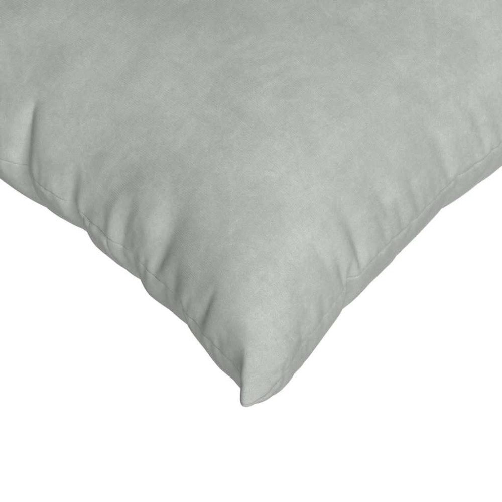 Produktbild för Sofakuddar 2 pcs Ljusgrå 50 x 50 cm Kordread tyg