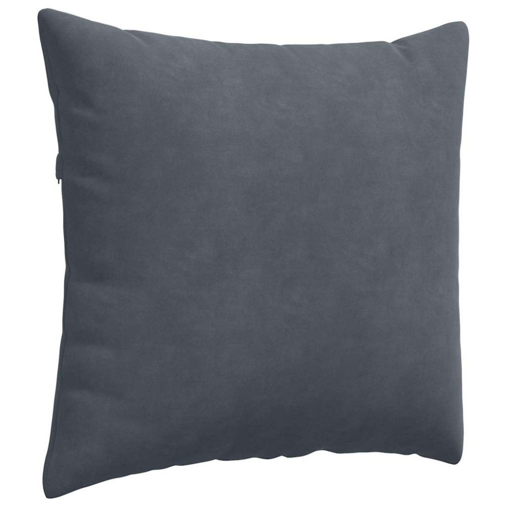 Produktbild för Sofakuddar 2 pcs Mörkgrå 50 x 50 cm Kordread tyg
