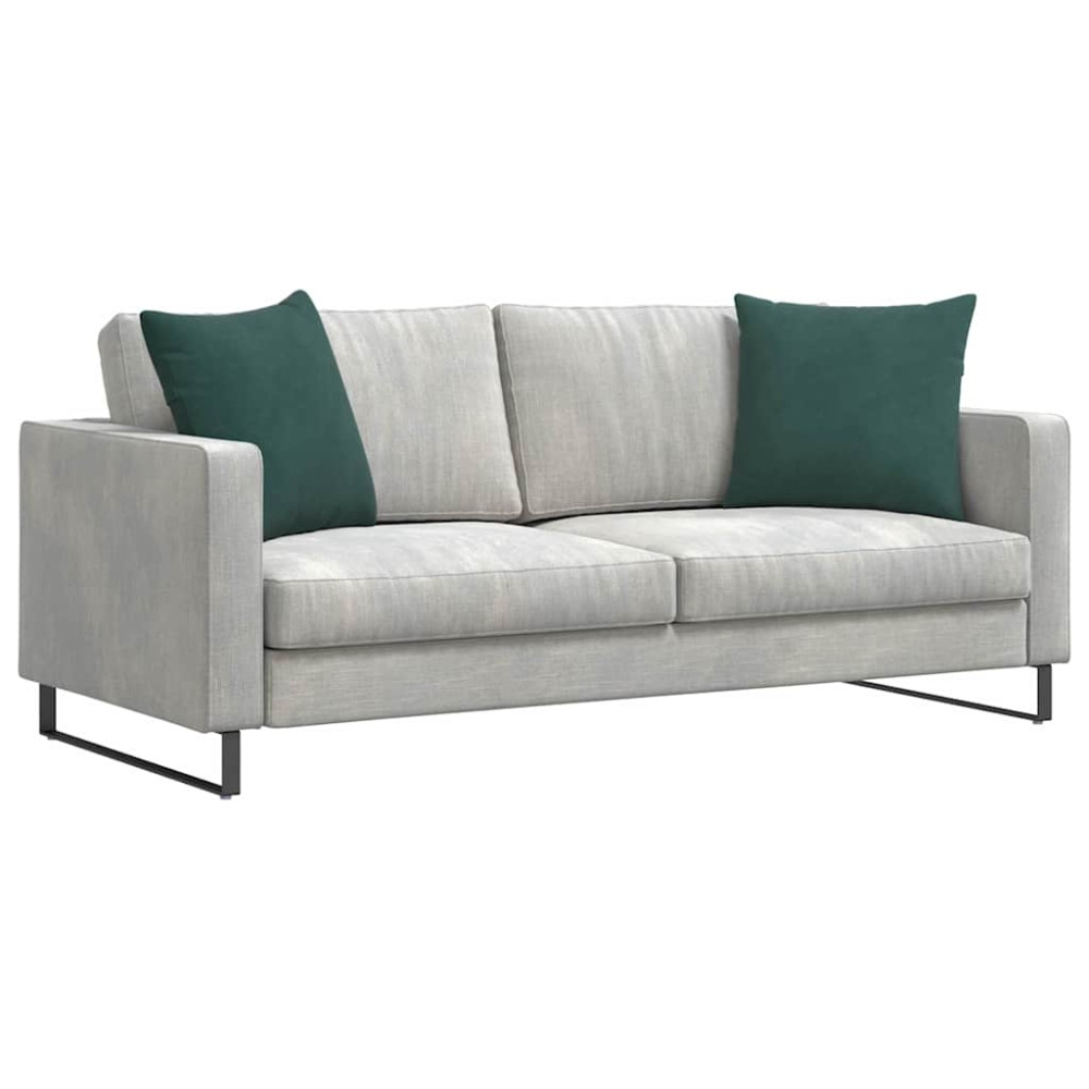 Produktbild för Sofakuddar 2 pcs Mörkgrön 50 x 50 cm Kordread tyg