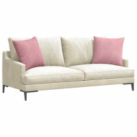 Produktbild för Sofakuddar 2 pcs Rosa 50 x 50 cm Kordread tyg