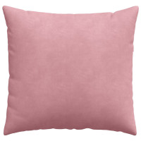 Produktbild för Sofakuddar 2 pcs Rosa 50 x 50 cm Kordread tyg