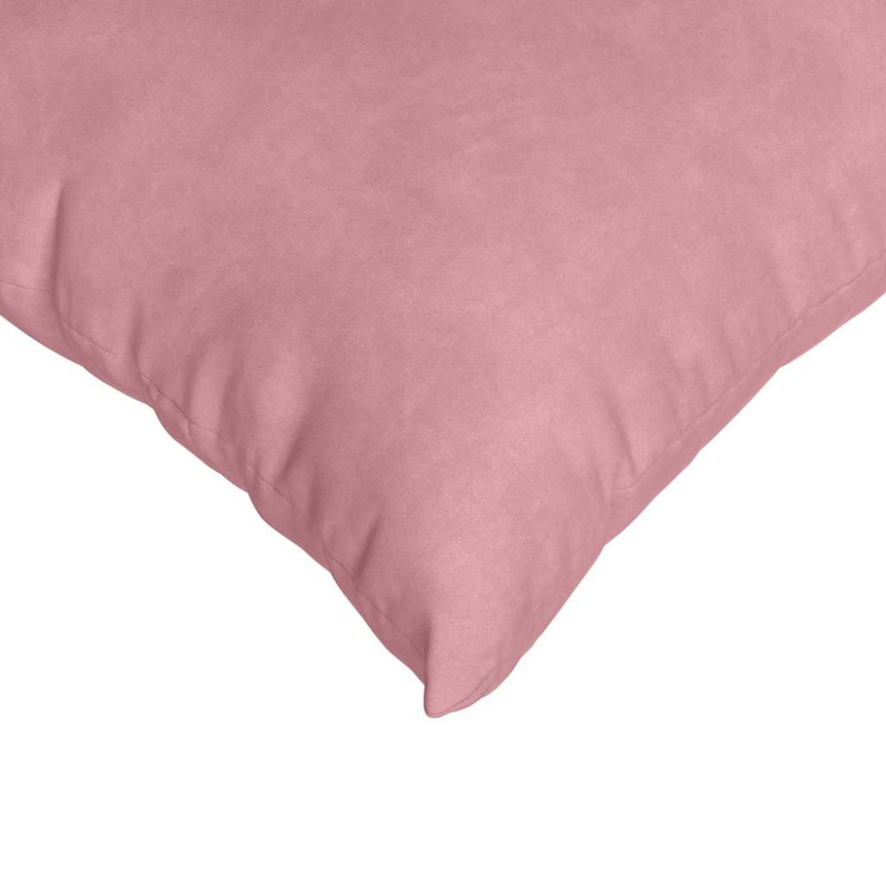 Produktbild för Sofakuddar 2 pcs Rosa 50 x 50 cm Kordread tyg