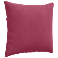 Produktbild för Sofakuddar 2 pcs Vinröd 50 x 50 cm Kordread tyg