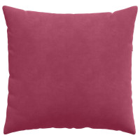 Produktbild för Sofakuddar 2 pcs Vinröd 50 x 50 cm Kordread tyg