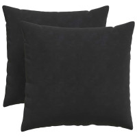 Produktbild för Sofakuddar 2 pcs Svart 50 x 50 cm Kordread tyg