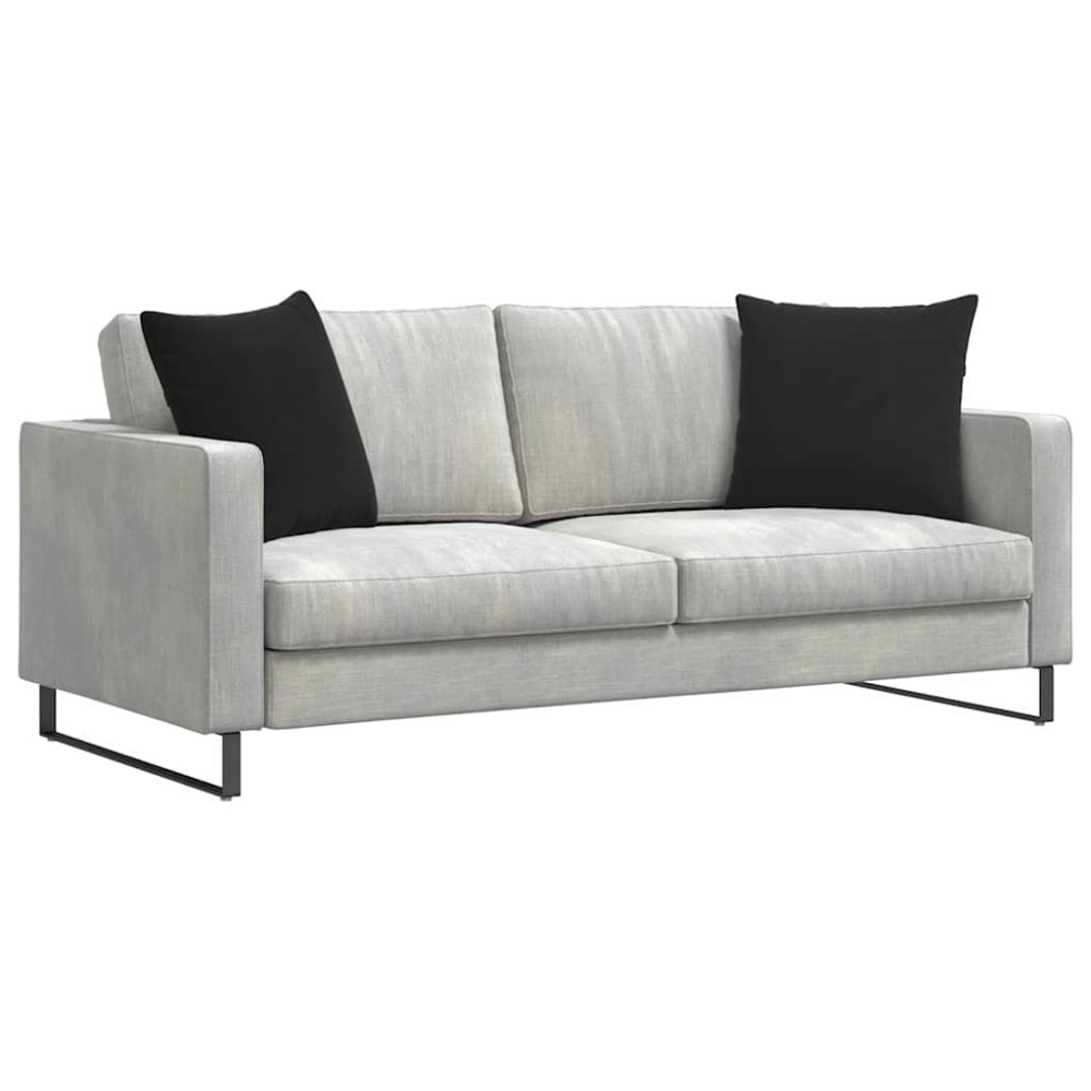 Produktbild för Sofakuddar 2 pcs Svart 50 x 50 cm Kordread tyg