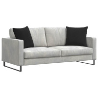 Produktbild för Sofakuddar 2 pcs Svart 50 x 50 cm Kordread tyg