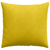 Produktbild för Sofakuddar 2 pcs Gul 50 x 50 cm Kordread tyg