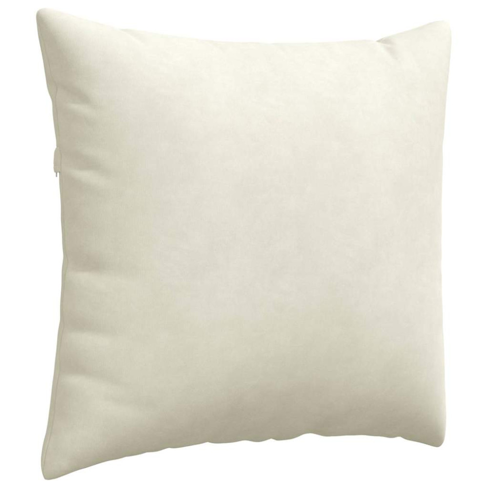 Produktbild för Sofakuddar 2 pcs Kräm 50 x 50 cm Kordread tyg