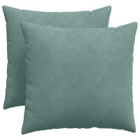 Produktbild för Sofakuddar 2 pcs Havgrön 50 x 50 cm Kordread tyg
