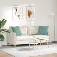 Produktbild för Sofakuddar 2 pcs Havgrön 50 x 50 cm Kordread tyg