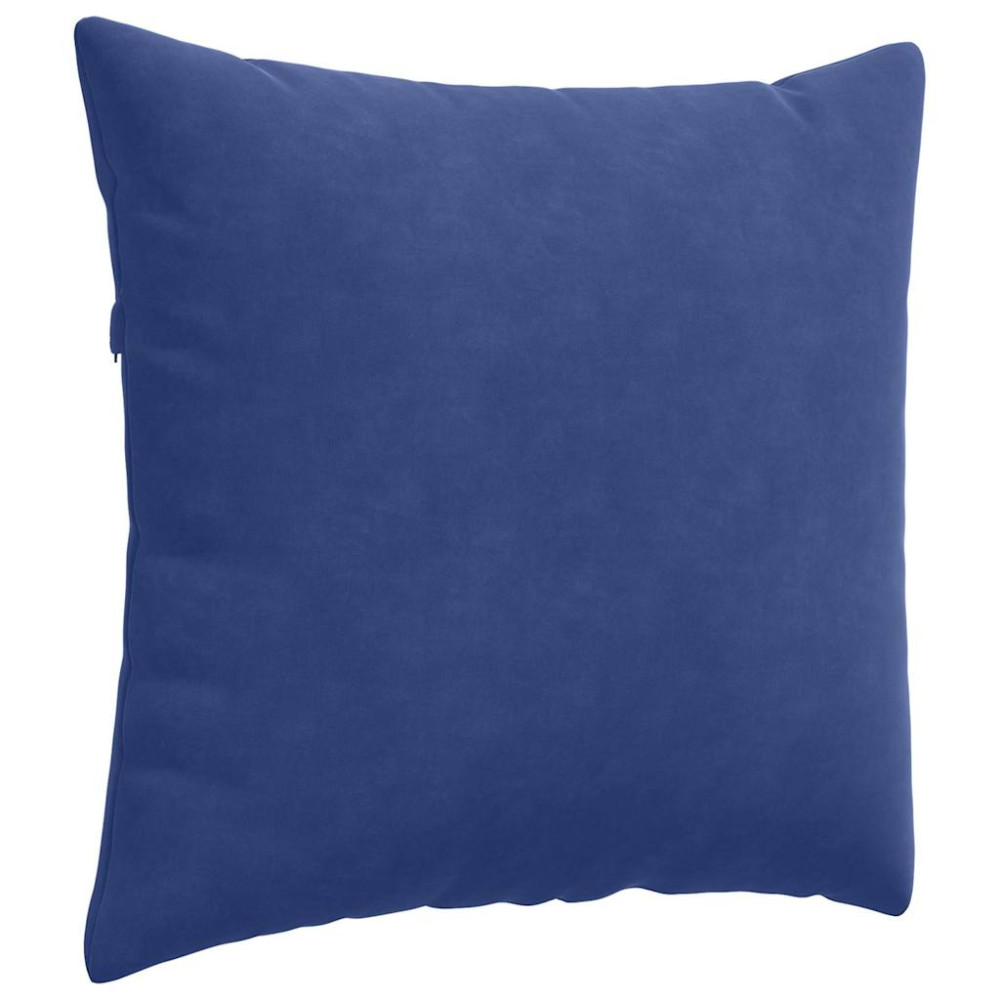 Produktbild för Sofakuddar 2 pcs Polisblå 50 x 50 cm Kordread tyg