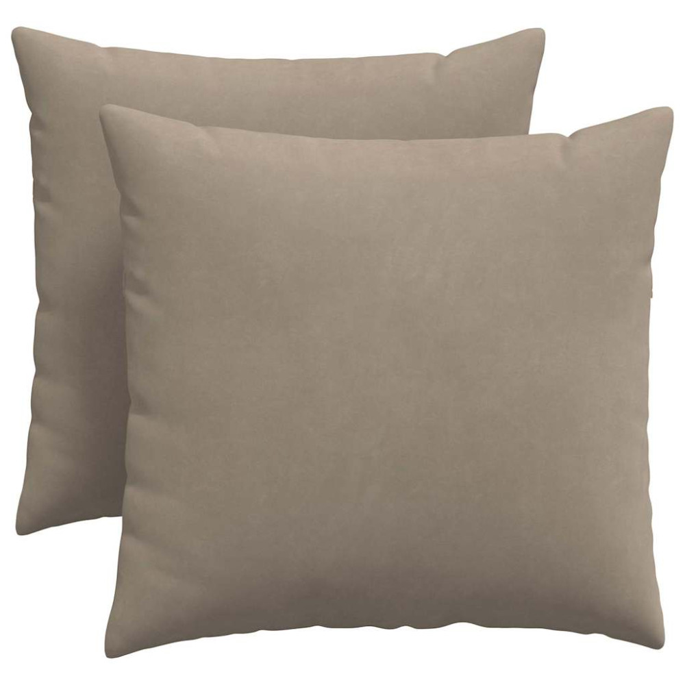 Produktbild för Sofakuddar 2 pcs Taupe 50 x 50 cm tyg