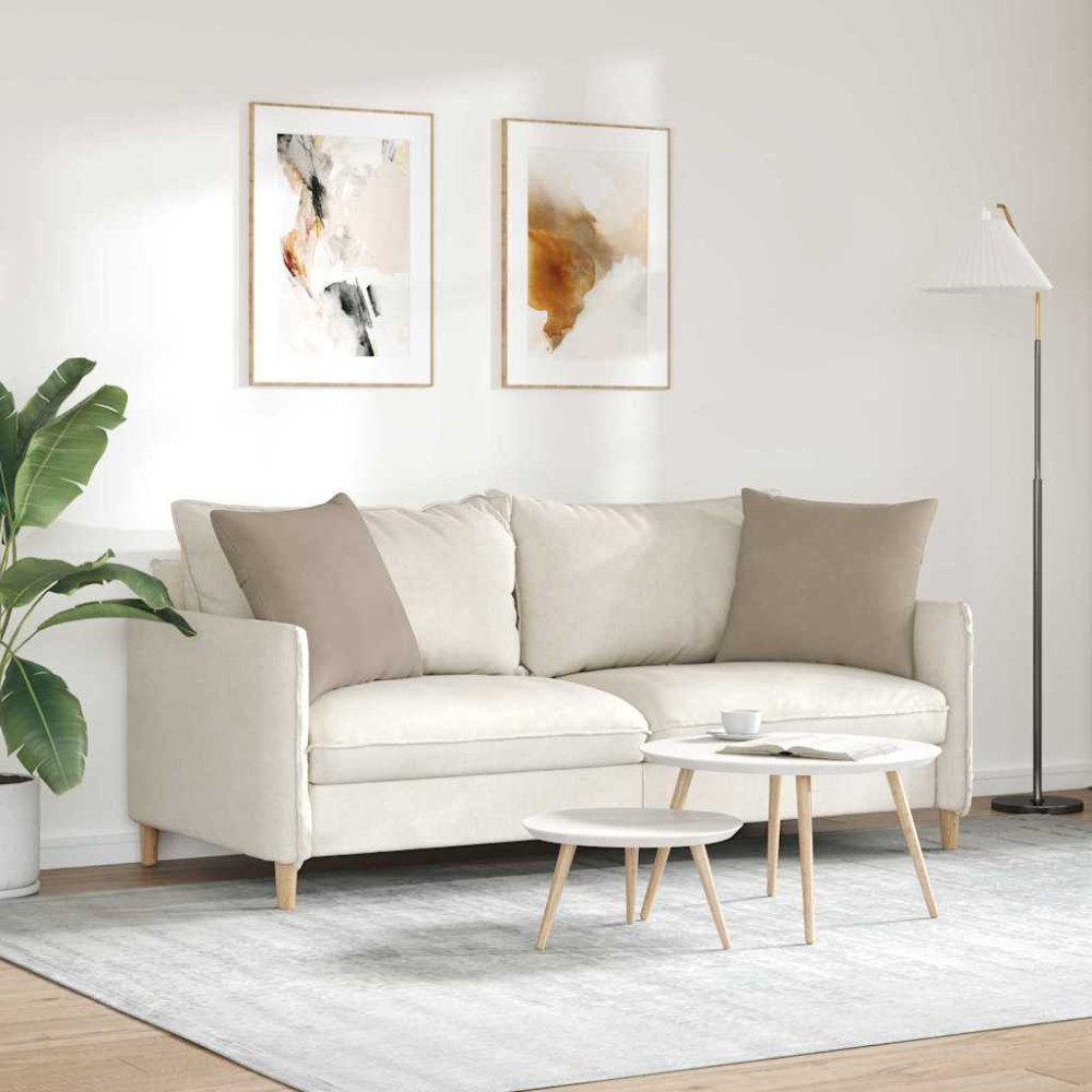 Produktbild för Sofakuddar 2 pcs Taupe 50 x 50 cm tyg