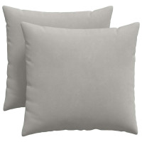 Produktbild för Sofakuddar 2 pcs Ljusgrå 50 x 50 cm tyg
