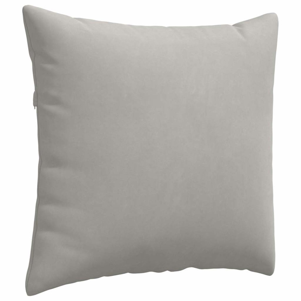 Produktbild för Sofakuddar 2 pcs Ljusgrå 50 x 50 cm tyg