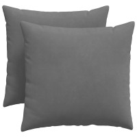 Produktbild för Sofakuddar 2 pcs Mörkgrå 50 x 50 cm tyg