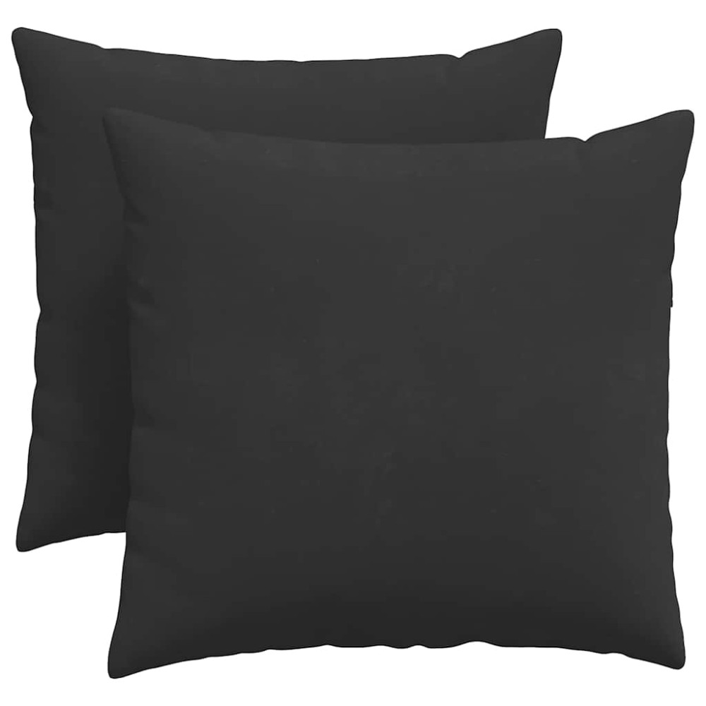 Produktbild för Sofakuddar 2 pcs Svart 50 x 50 cm tyg