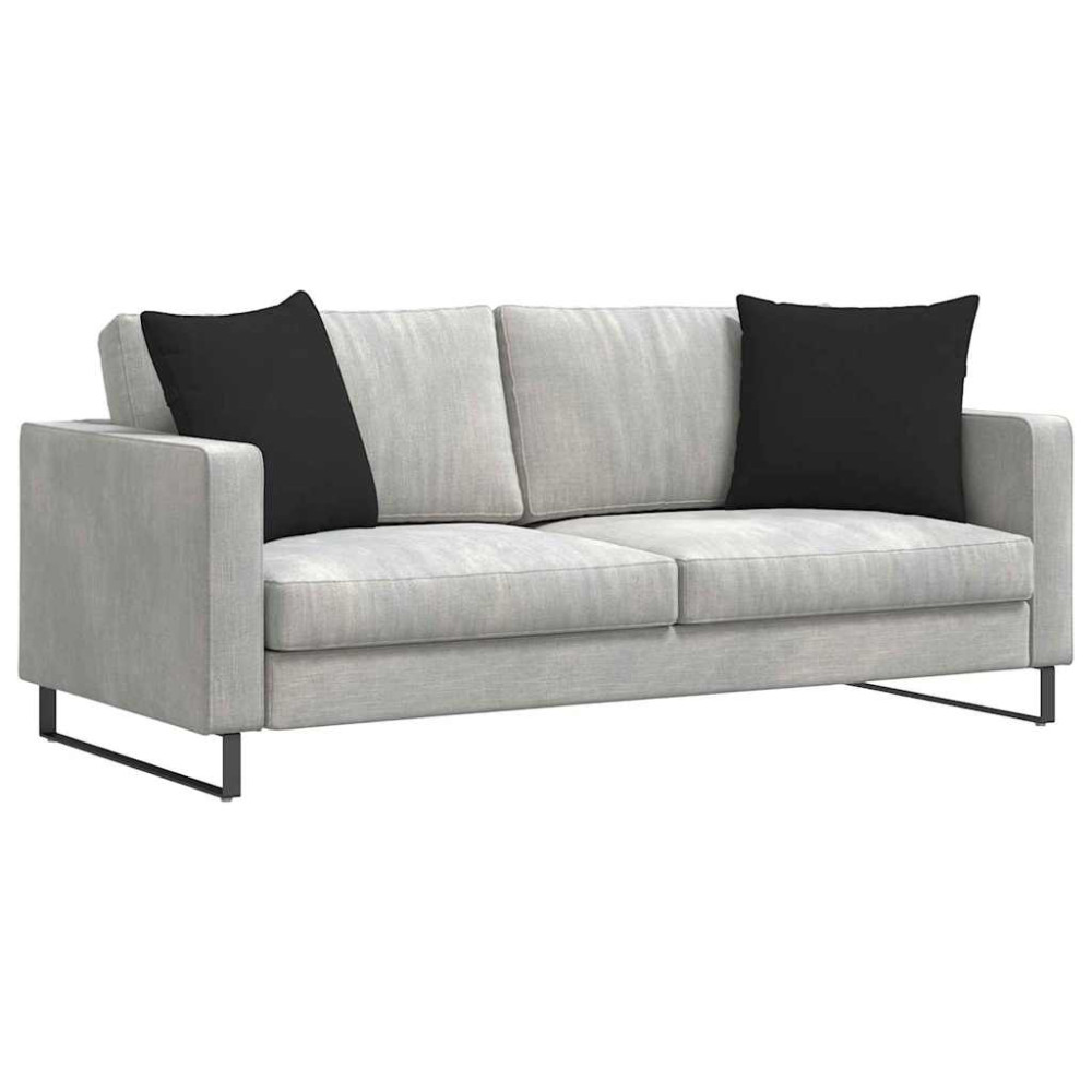 Produktbild för Sofakuddar 2 pcs Svart 50 x 50 cm tyg