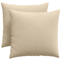 Produktbild för Sofakuddar 2 pcs Kräm 50 x 50 cm tyg