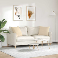 Produktbild för Sofakuddar 2 pcs Kräm 50 x 50 cm tyg