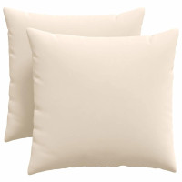 Produktbild för Sofakuddar 2 pcs Beige 50 x 50 cm tyg