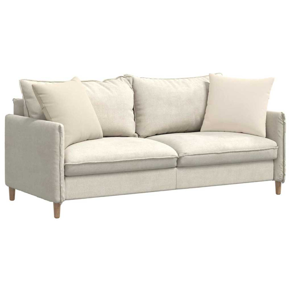 Produktbild för Sofakuddar 2 pcs Beige 50 x 50 cm tyg