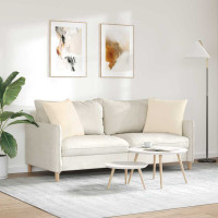 Produktbild för Sofakuddar 2 pcs Beige 50 x 50 cm tyg