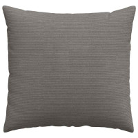 Produktbild för Sofakuddar 2 pcs Ljusgrå 50 x 50 cm Kordread tyg