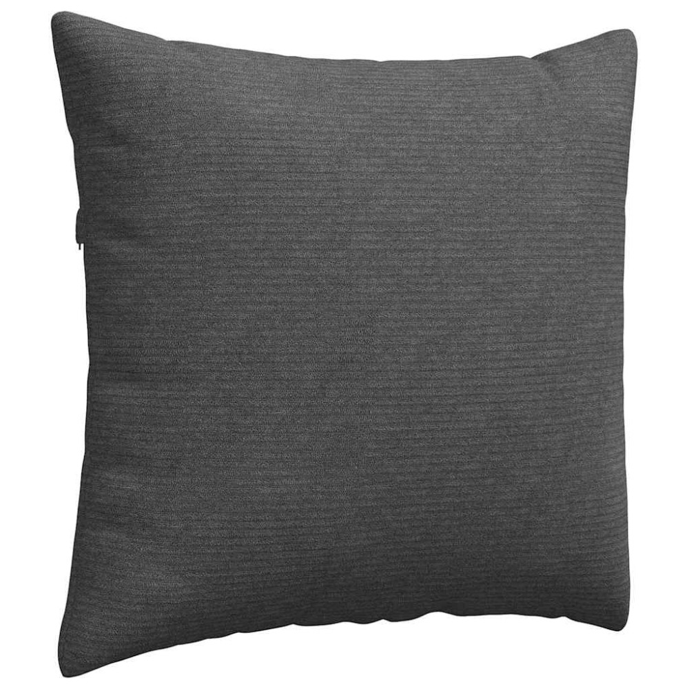 Produktbild för Sofakuddar 2 pcs Mörkgrå 50 x 50 cm Kordread tyg