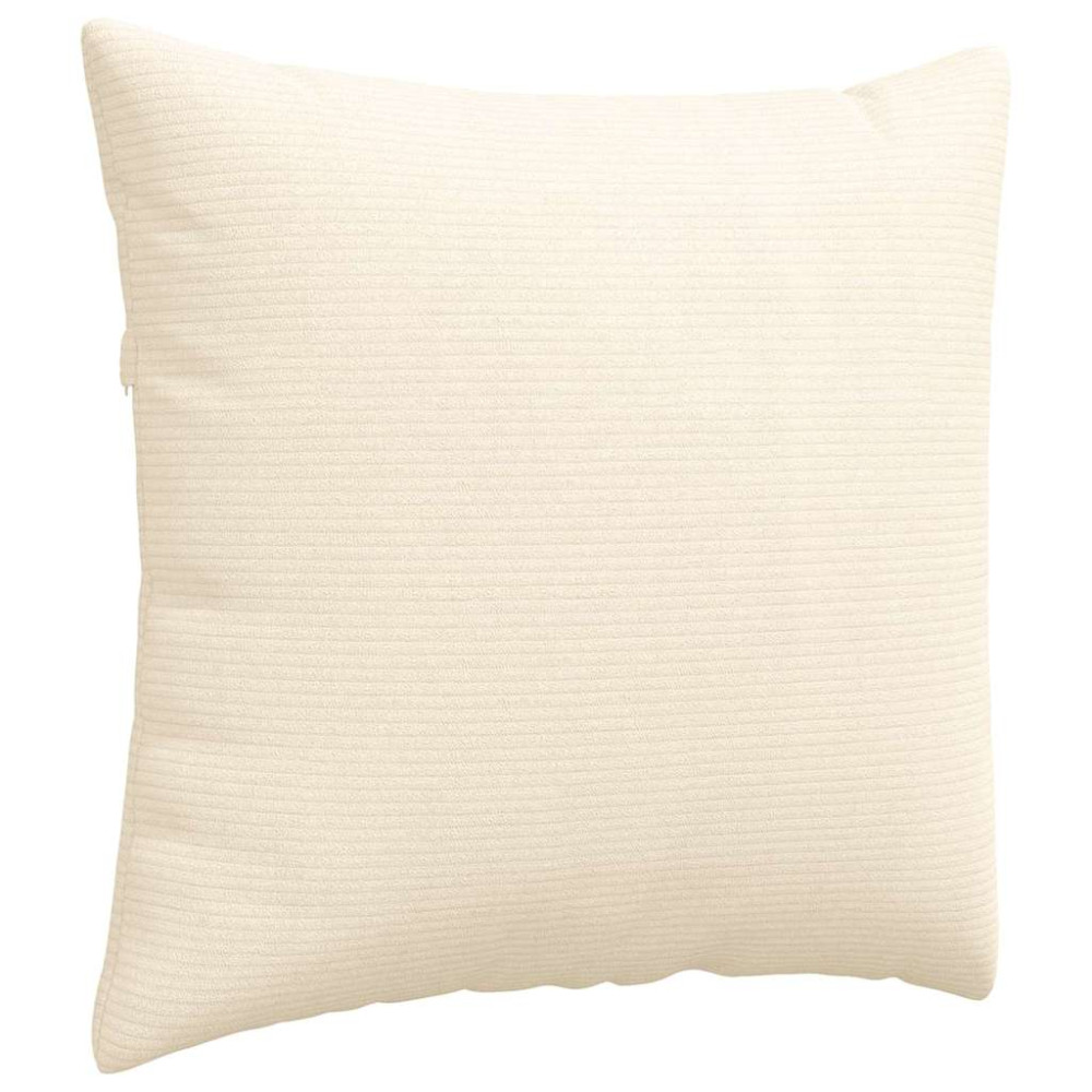 Produktbild för Sofakuddar 2 pcs Kräm 50 x 50 cm Kordread tyg