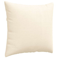 Produktbild för Sofakuddar 2 pcs Kräm 50 x 50 cm Kordread tyg