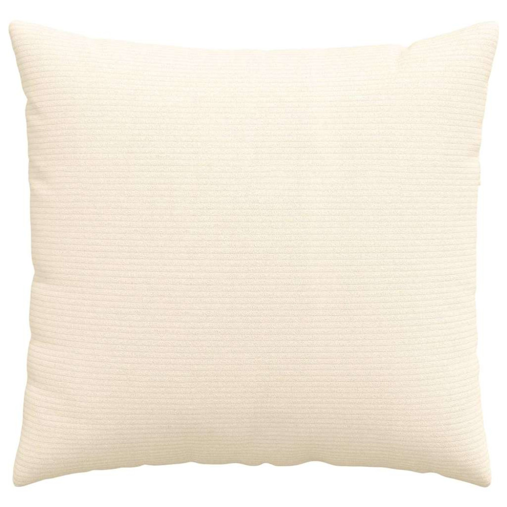 Produktbild för Sofakuddar 2 pcs Kräm 50 x 50 cm Kordread tyg