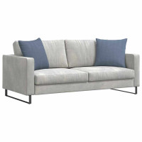 Produktbild för Sofakuddar 2 pcs Blå 50 x 50 cm Kordread tyg