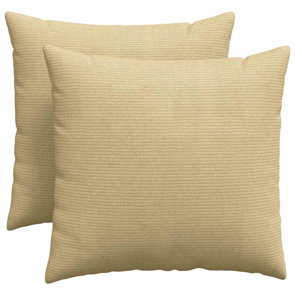 Produktbild för Sofakuddar 2 pcs Grågrön 50 x 50 cm Kordread tyg