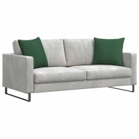 Produktbild för Sofakuddar 2 pcs Mörkgrön 50 x 50 cm Kordread tyg