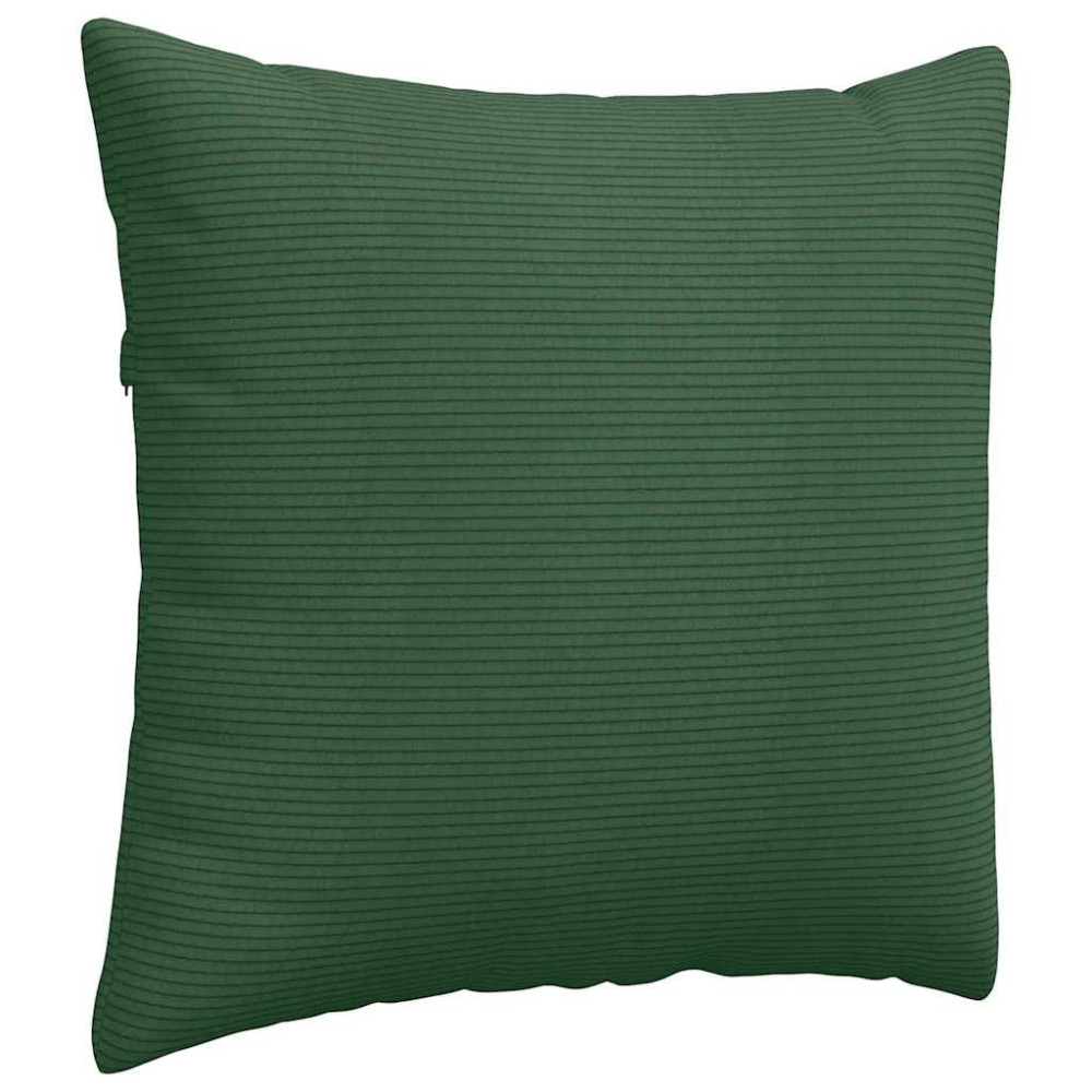 Produktbild för Sofakuddar 2 pcs Mörkgrön 50 x 50 cm Kordread tyg