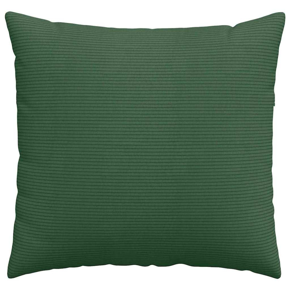 Produktbild för Sofakuddar 2 pcs Mörkgrön 50 x 50 cm Kordread tyg